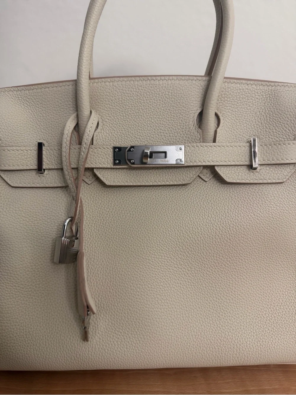 Birkin 30 Craie Togo PHW HANDMADE RETOURNE IMPORTED